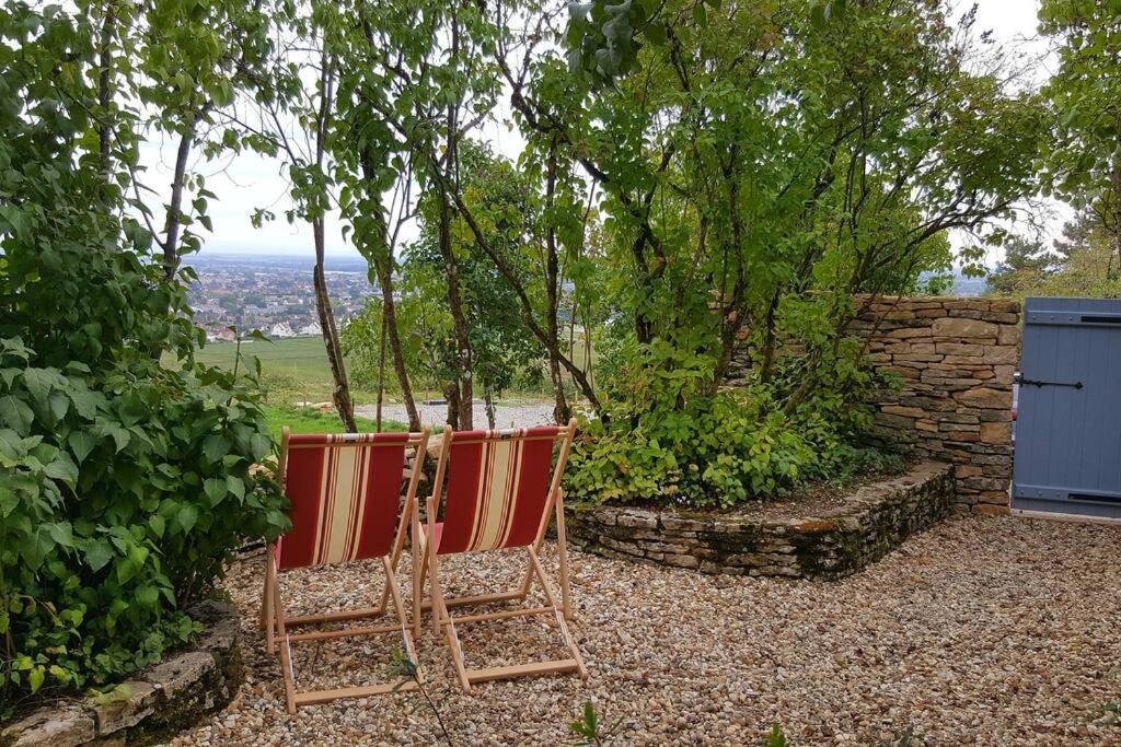 La Maison De L'Ecu : Charme Et Vue Incroyable 본느 외부 사진