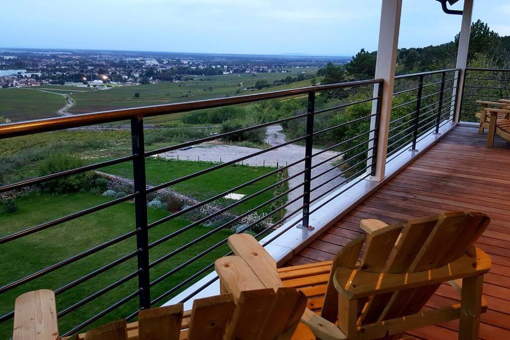 La Maison De L'Ecu : Charme Et Vue Incroyable 본느 외부 사진
